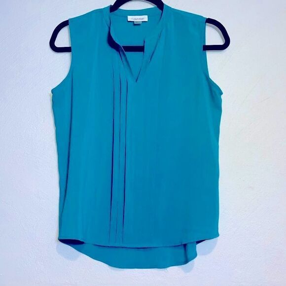 Calvin Klein Blue Top XS - Picture 1 of 6